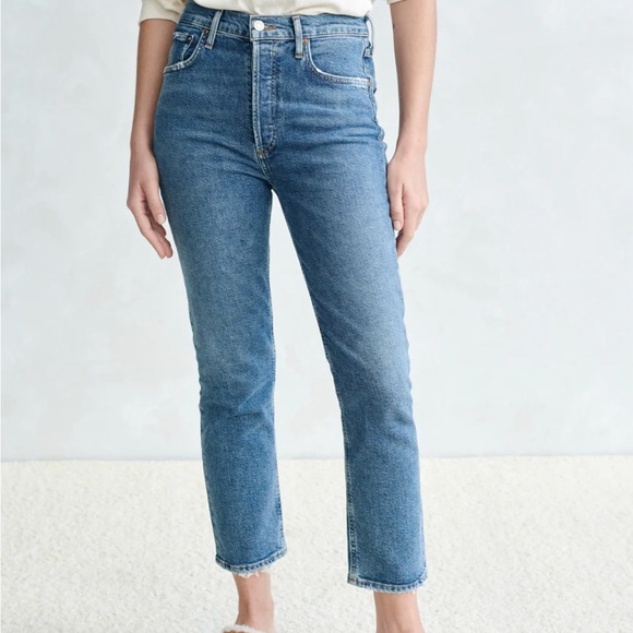 Agolde Riley Cropped Jeans - Picture 2 of 5